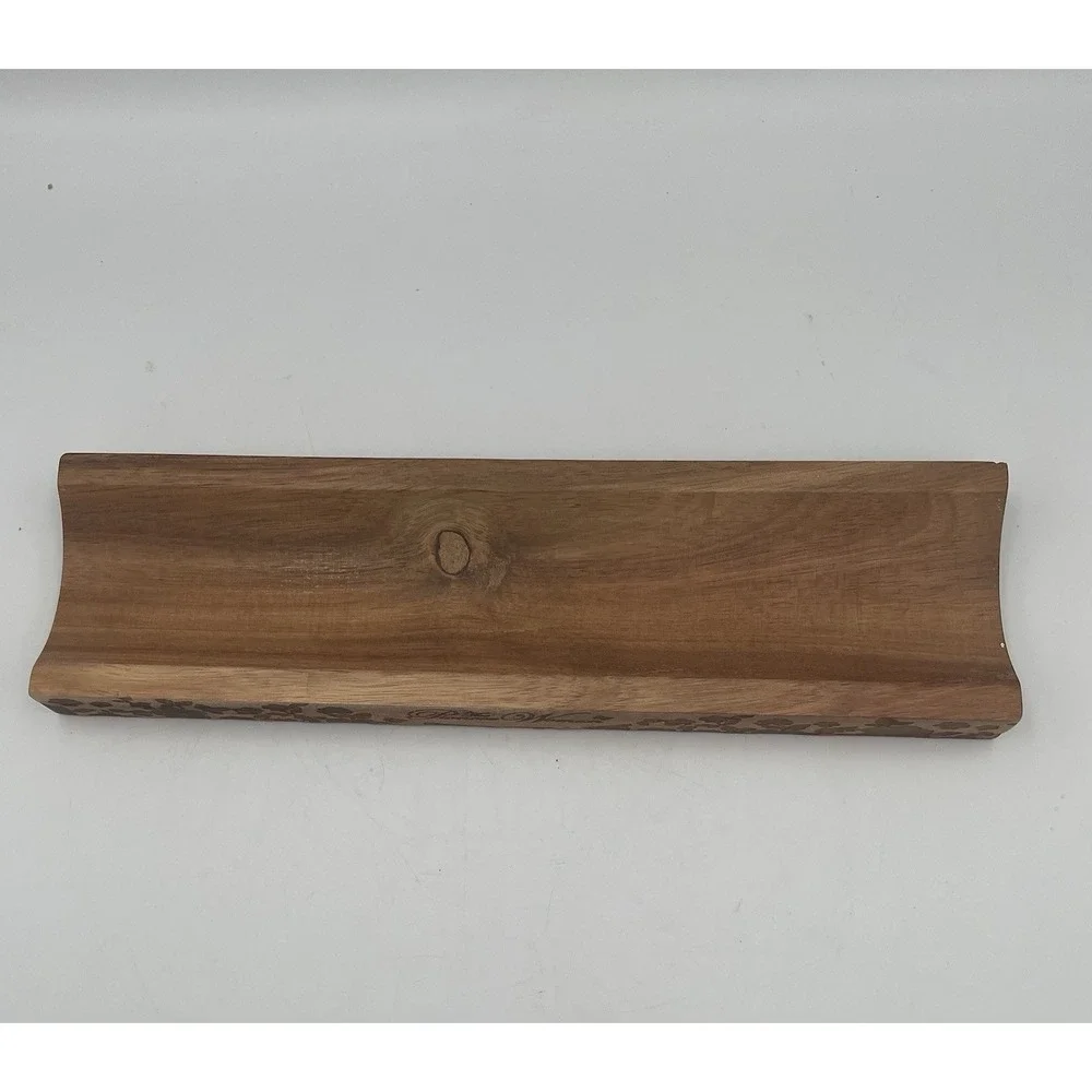 Pioneer Woman Breezy Blossom Ceramic Rolling Pin with Wood Stand Retired